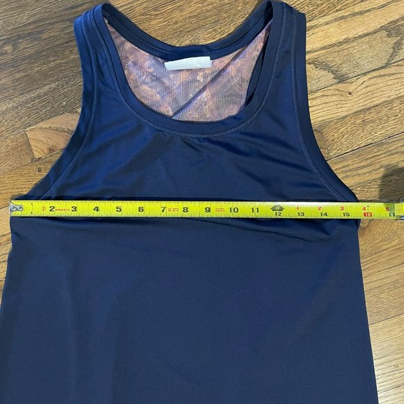CALIA Limited Edition Navy Racerback Mesh Detail Athleisure Tank Top Women's XS - Picture 8 of 11